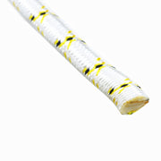 DURAFORCE 3/4" × 150' Arborist Tree Rope 24 Strand Braided Rope (White,Yellow,Black) 44KN