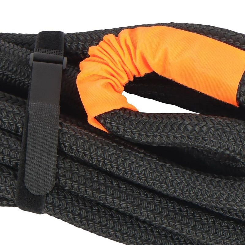 DURAFORCE 1"×30‘ Kinetic Recovery Tow Rope (34000lbs) Heavy Duty Energy Rope W/ 2 Shackles