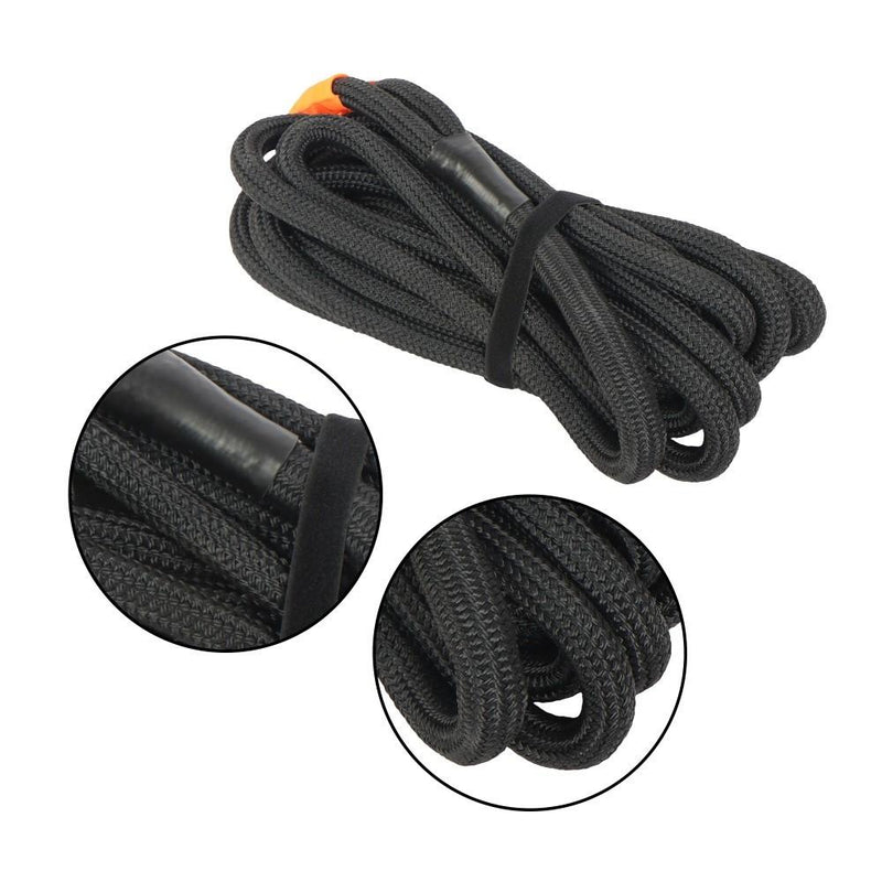 DURAFORCE 1"×30‘ Kinetic Recovery Tow Rope (34000lbs) Heavy Duty Energy Rope W/ 2 Shackles