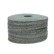 DURAFORCE 100 Pcs Blue 4.5" × 7/8" Zirconia Resin Fiber Grinding & Sanding Disc 36 Grit