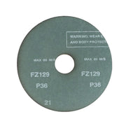 DURAFORCE 100 Pcs Blue 4.5" × 7/8" Zirconia Resin Fiber Grinding & Sanding Disc 36 Grit