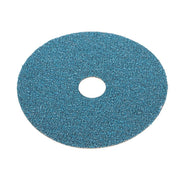DURAFORCE 100 Pcs Blue 4.5" × 7/8" Zirconia Resin Fiber Grinding & Sanding Disc 36 Grit