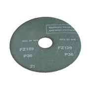 DURAFORCE 100 Pcs Blue 4.5" × 7/8" Zirconia Resin Fiber Grinding & Sanding Disc 36 Grit