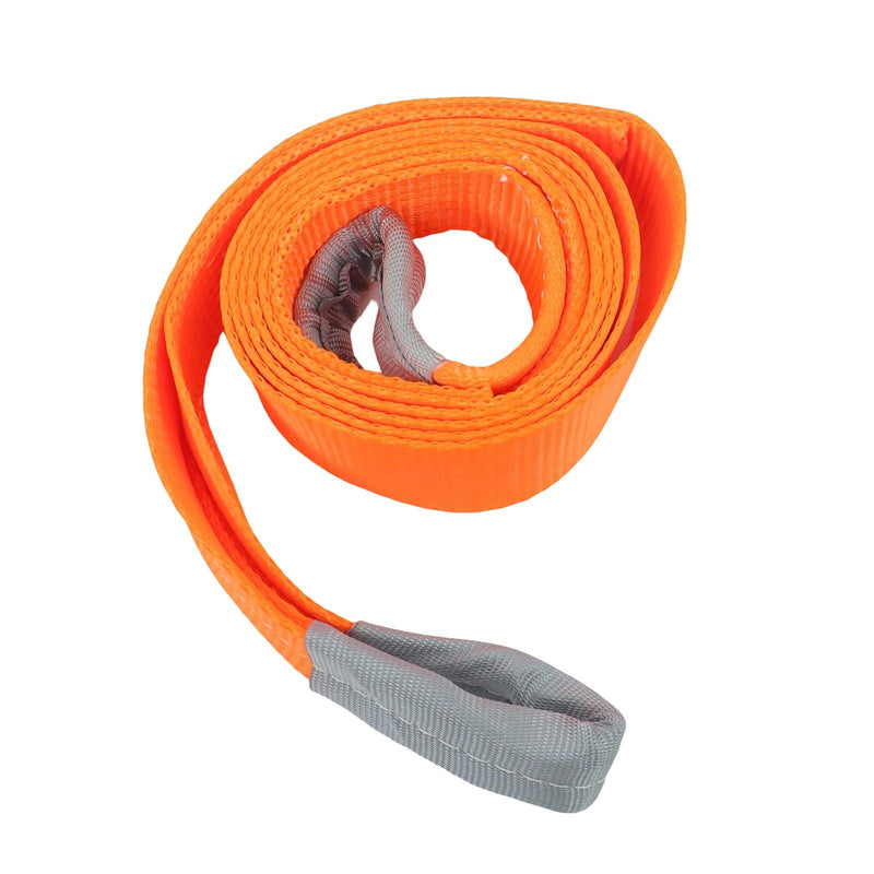 DURAFORCE 2 Pack 25000 Pound Capacity 3" x 10 Ft Polyester Lifting Sling Straps - Orange
