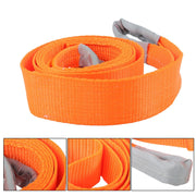 DURAFORCE 2 Pack 25000 Pound Capacity 3" x 10 Ft Polyester Lifting Sling Straps - Orange