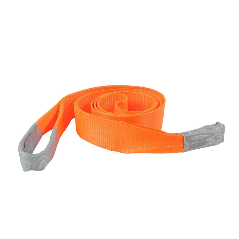 DURAFORCE 2 Pack 25000 Pound Capacity 3" x 10 Ft Polyester Lifting Sling Straps - Orange