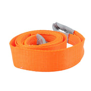 DURAFORCE 2 Pack 25000 Pound Capacity 3" x 10 Ft Polyester Lifting Sling Straps - Orange