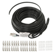 DURAFORCE 120V 120ft 8W/ft Roof Heat Cable Snow De-icing Kit Self-Regulating Heat Tape
