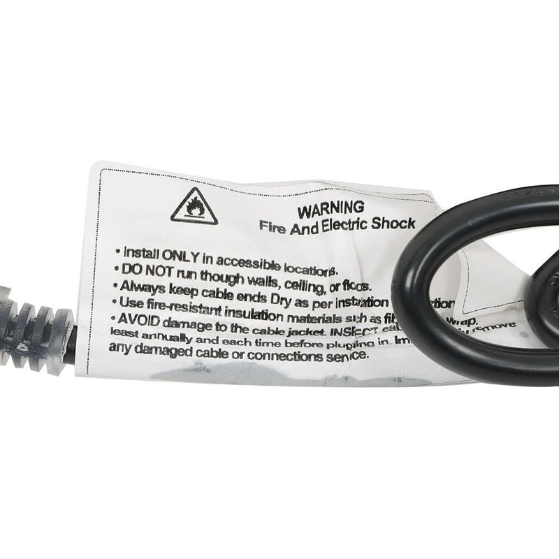 DURAFORCE 120V 120ft 8W/ft Roof Heat Cable Snow De-icing Kit Self-Regulating Heat Tape