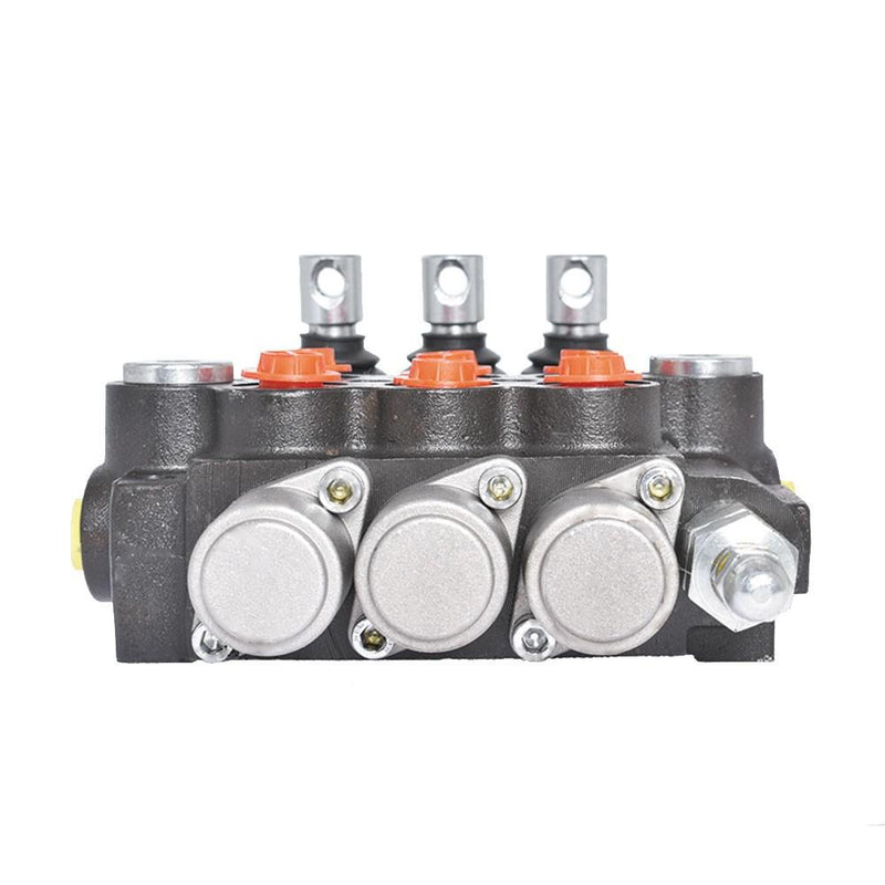 DURAFORCE Hydraulic Control 3 Spool Valve Double Acting 13 GPM 3600 PSI SAE Ports