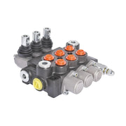 DURAFORCE Hydraulic Control 3 Spool Valve Double Acting 13 GPM 3600 PSI SAE Ports