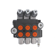DURAFORCE Hydraulic Control 3 Spool Valve Double Acting 13 GPM 3600 PSI SAE Ports
