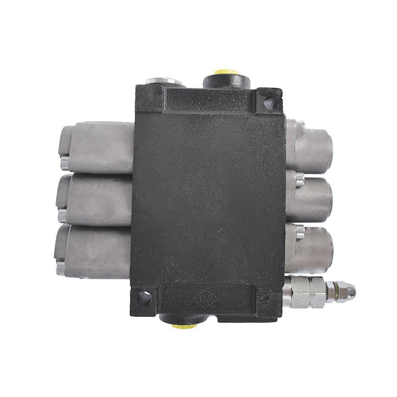 DURAFORCE Hydraulic Control 3 Spool Valve Double Acting 13 GPM 3600 PSI SAE Ports