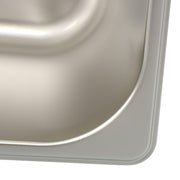 DURAFORCE 6 Pack Stainless Steam Hotel Pans 1/6 Size 6 Inch Deep With Lids