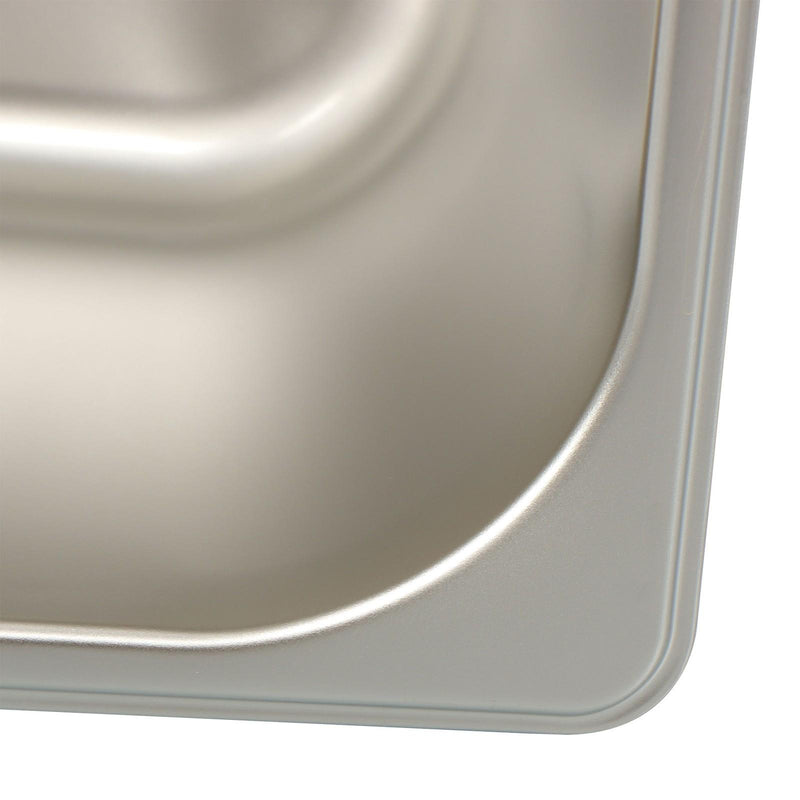 DURAFORCE 6 Pack Stainless Steam Hotel Pans 1/6 Size 6 Inch Deep With Lids