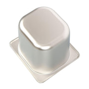 DURAFORCE 6 Pack Stainless Steam Hotel Pans 1/6 Size 6 Inch Deep With Lids