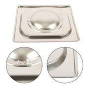 DURAFORCE 6 Pack Stainless Steam Hotel Pans 1/6 Size 6 Inch Deep With Lids