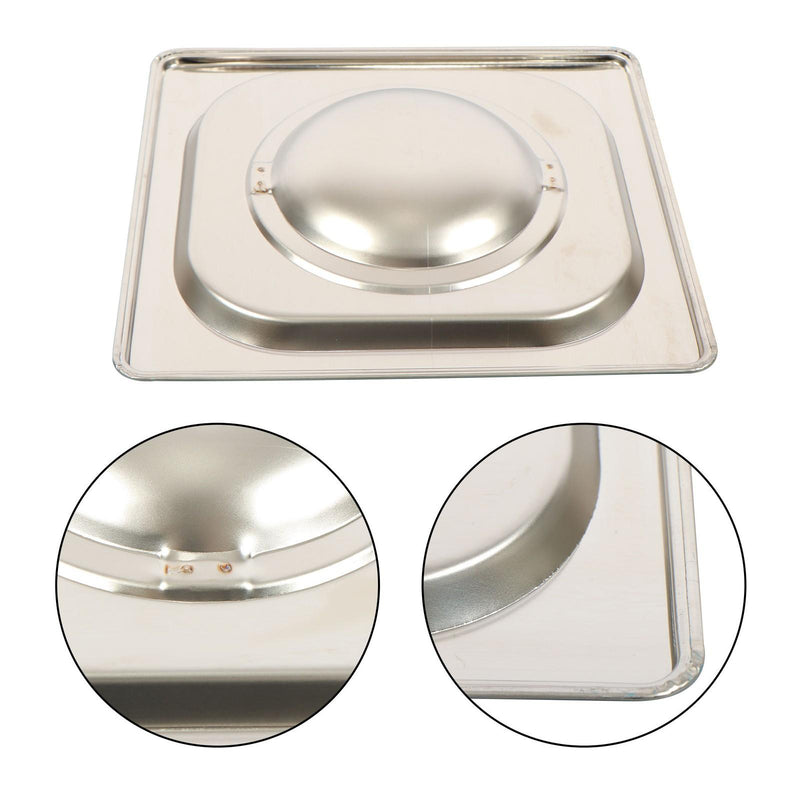 DURAFORCE 6 Pack Stainless Steam Hotel Pans 1/6 Size 6 Inch Deep With Lids