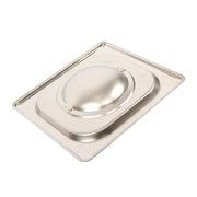 DURAFORCE 6 Pack Stainless Steam Hotel Pans 1/6 Size 6 Inch Deep With Lids