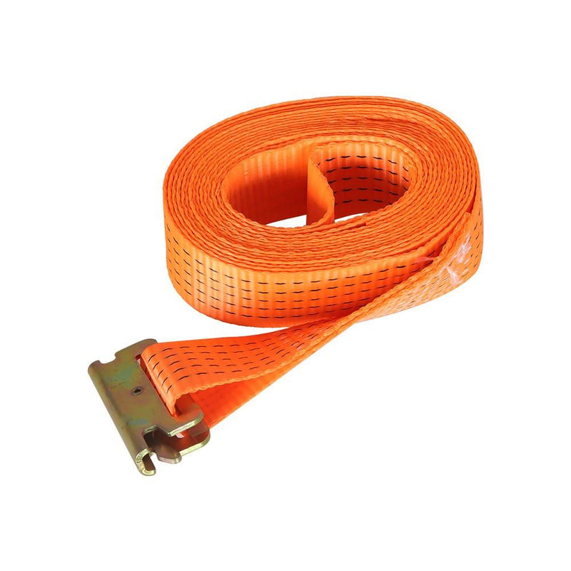 DURAFORCE 8 Pack E-Track Ratchet Straps 2 "x 20' 4000 lb Orange Heavy Duty Tie Downs USA