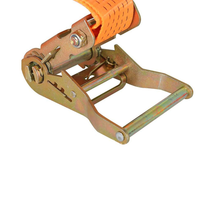 DURAFORCE 8 Pack E-Track Ratchet Straps 2 "x 20' 4000 lb Orange Heavy Duty Tie Downs USA