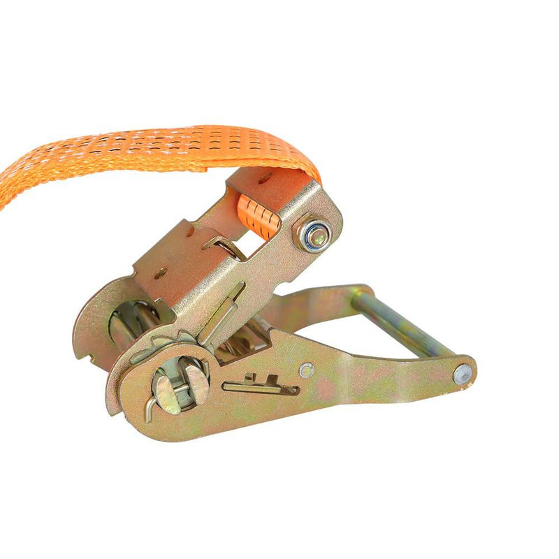 DURAFORCE 8 Pack E-Track Ratchet Straps 2 "x 20' 4000 lb Orange Heavy Duty Tie Downs USA