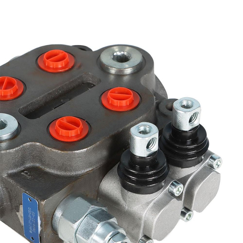 DURAFORCE 2 Spool Hydraulic Directional Control Valve 25 GPM 3000PSI BSPP