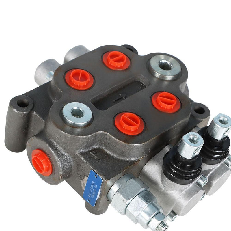 DURAFORCE 2 Spool Hydraulic Directional Control Valve 25 GPM 3000PSI BSPP