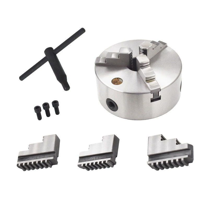 DURAFORCE K11-160 6" Self-Centering 3-Jaw Lathe Chuck Semi-steel Internal Jaw Design