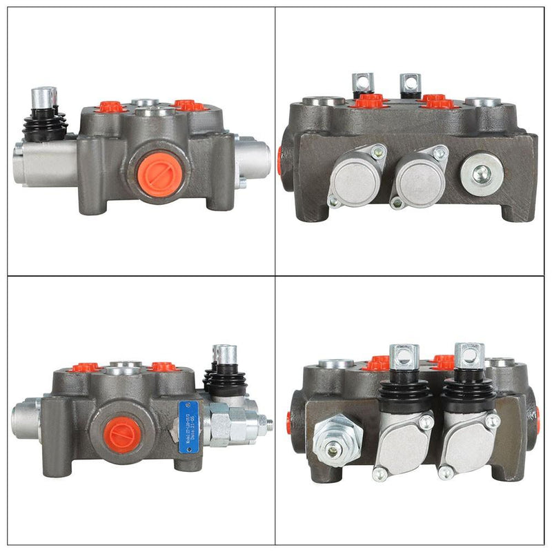 DURAFORCE 2 Spool Hydraulic Directional Control Valve 25 GPM, 3000 PSI, BSPP