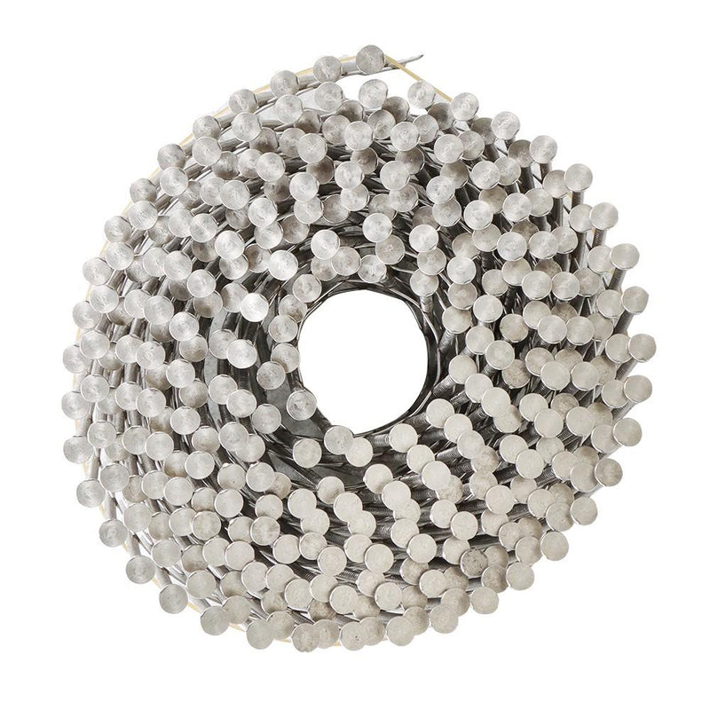 DURAFORCE Siding Nail 2” × .09” 15 Degree 3600 Pcs Ring Shank Stainless Steel Wire Coil