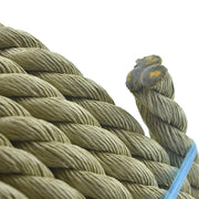 DURAFORCE PP 1"×100' Manila Rope 3 Strand Twisted Rope Arborist Bull Rope Rope
