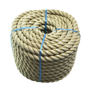 DURAFORCE PP 1"×100' Manila Rope 3 Strand Twisted Rope Arborist Bull Rope Rope