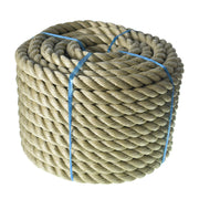 DURAFORCE PP 1"×100' Manila Rope 3 Strand Twisted Rope Arborist Bull Rope Rope