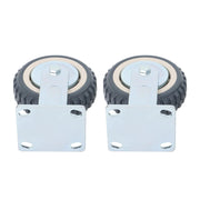 DURAFORCE 4 Pcs 6" Swivel Caster Wheels 2 Straight Wheels, 2 With Safety Brake Heavy Duty