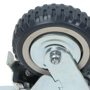 DURAFORCE 4 Pcs 6 Inch Swivel Caster Wheels Heavy Duty Inclined Fixed Wheel With Brake