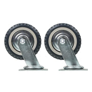 DURAFORCE 4 Pcs 6 Inch Swivel Caster Wheels Heavy Duty Inclined Fixed Wheel With Brake