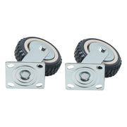 DURAFORCE 4 Pcs 6 Inch Swivel Caster Wheels Heavy Duty Inclined Fixed Wheel With Brake
