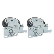 DURAFORCE 4 Pcs 6 Inch Swivel Caster Wheels Heavy Duty Inclined Fixed Wheel With Brake