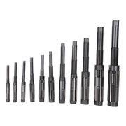 DURAFORCE 11 pcs Adjustable Hand Reamer Set H4 to H14 A-K Size 15/32 inch to 1.1/2 inch