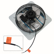 DURAFORCE 16 Inch Shutter Exhaust Fan High Speed Wall Mounted Automatic Aluminum Attic Fan