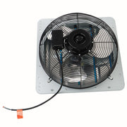 DURAFORCE 16 Inch Shutter Exhaust Fan High Speed Wall Mounted Automatic Aluminum Attic Fan