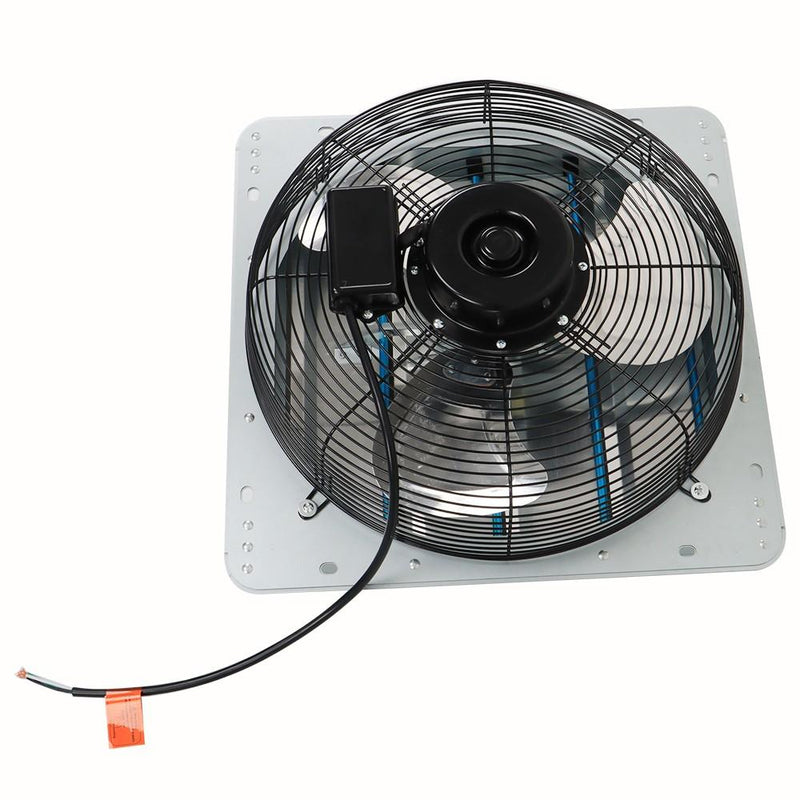 DURAFORCE 16 Inch Shutter Exhaust Fan High Speed Wall Mounted Automatic Aluminum Attic Fan