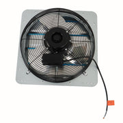 DURAFORCE 16 Inch Shutter Exhaust Fan High Speed Wall Mounted Automatic Aluminum Attic Fan