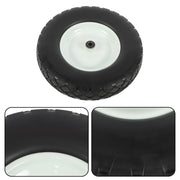DURAFORCE 2 Pack 4.80/4.00-8 Flat Free Tire And Wheel -16" Solid Tire 5/8" Axle Bore Hole