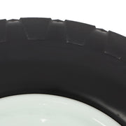 DURAFORCE 2 Pack 4.80/4.00-8 Flat Free Tire And Wheel -16" Solid Tire 5/8" Axle Bore Hole