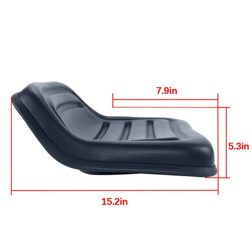 DURAFORCE LMS2002 Black Low Back Seat Universal Fit For Lawn Mower & Tractors & Carriages