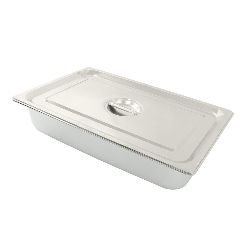 DURAFORCE Commercial-Grade 3.7" Deep Steam Table Pans, Set of 4 with Tight Seal Lids