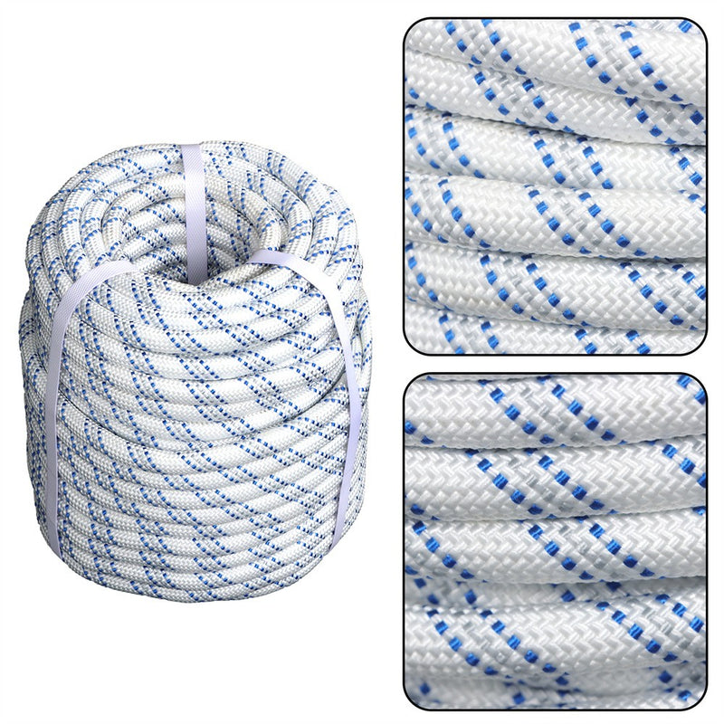 DURAFORCE 1/2" x 120' Double Braid Polyester Arborist Bull Rope Rigging Rope Tree Rope