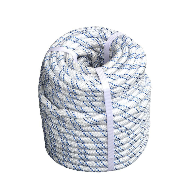 DURAFORCE 1/2" x 120' Double Braid Polyester Arborist Bull Rope Rigging Rope Tree Rope
